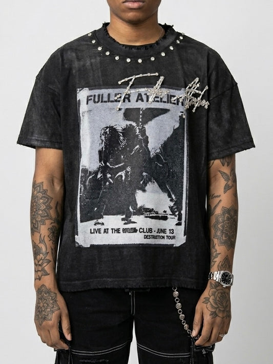 HEADLINER TEE (Washed Black)